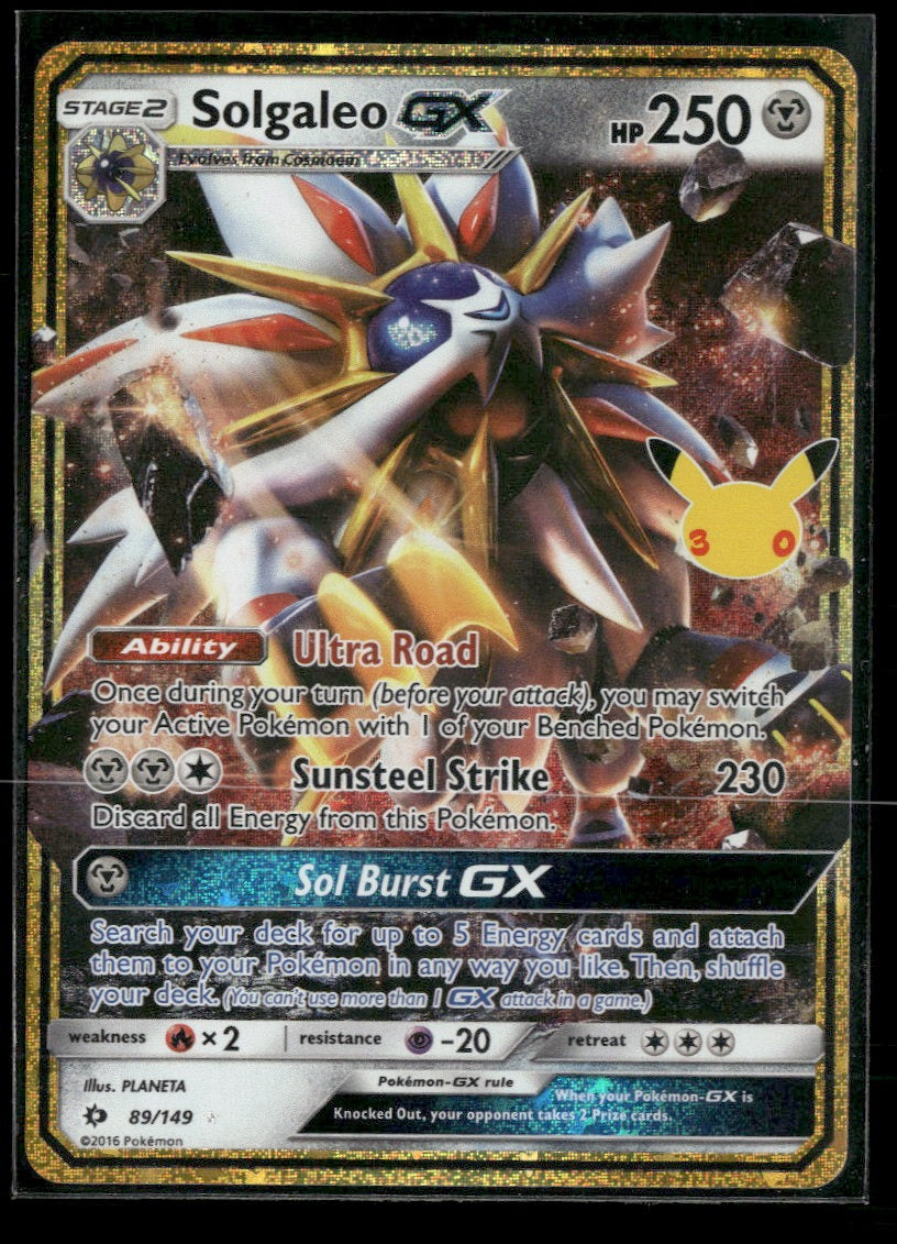 ME: 30th Celebration Classic Collection Solgaleo GX #89/149