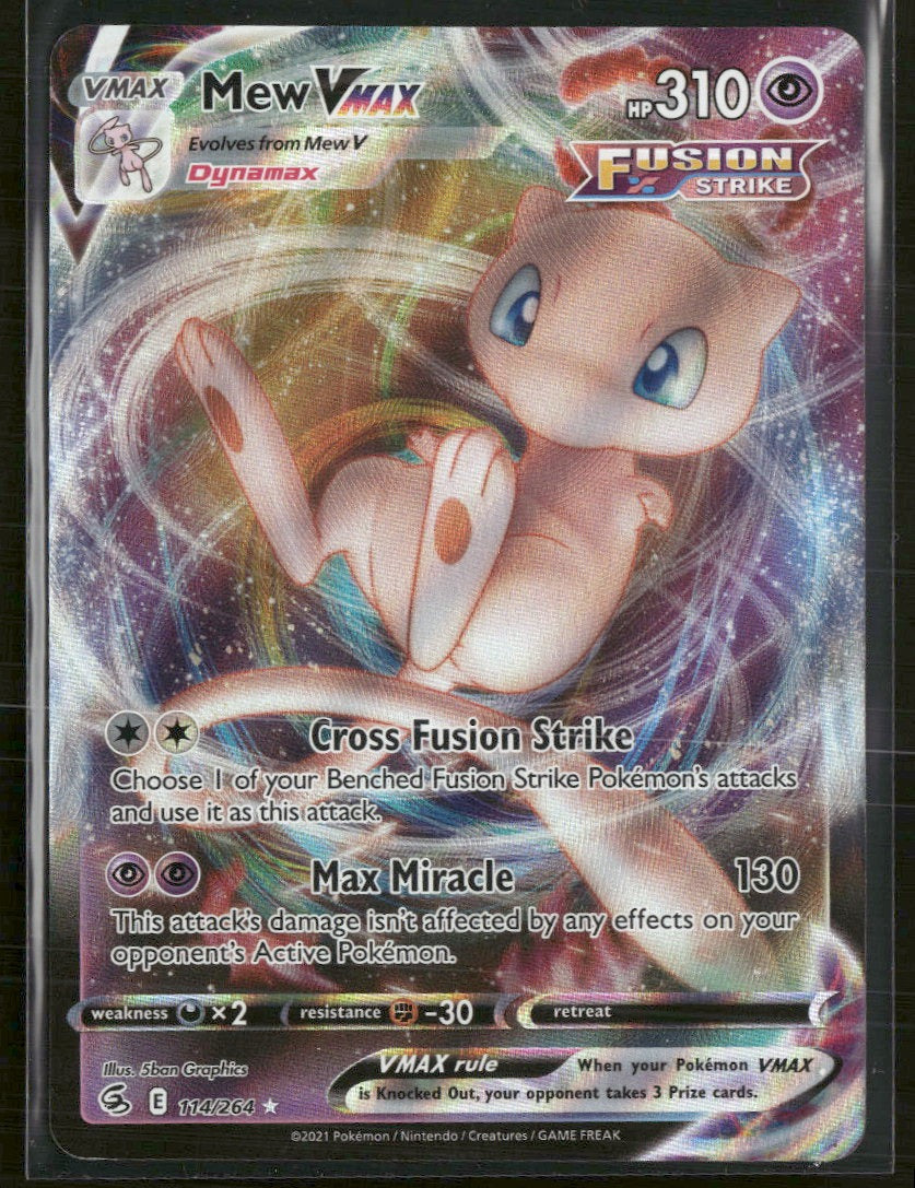 SWSH08: Fusion Strike Mew VMAX #114/264