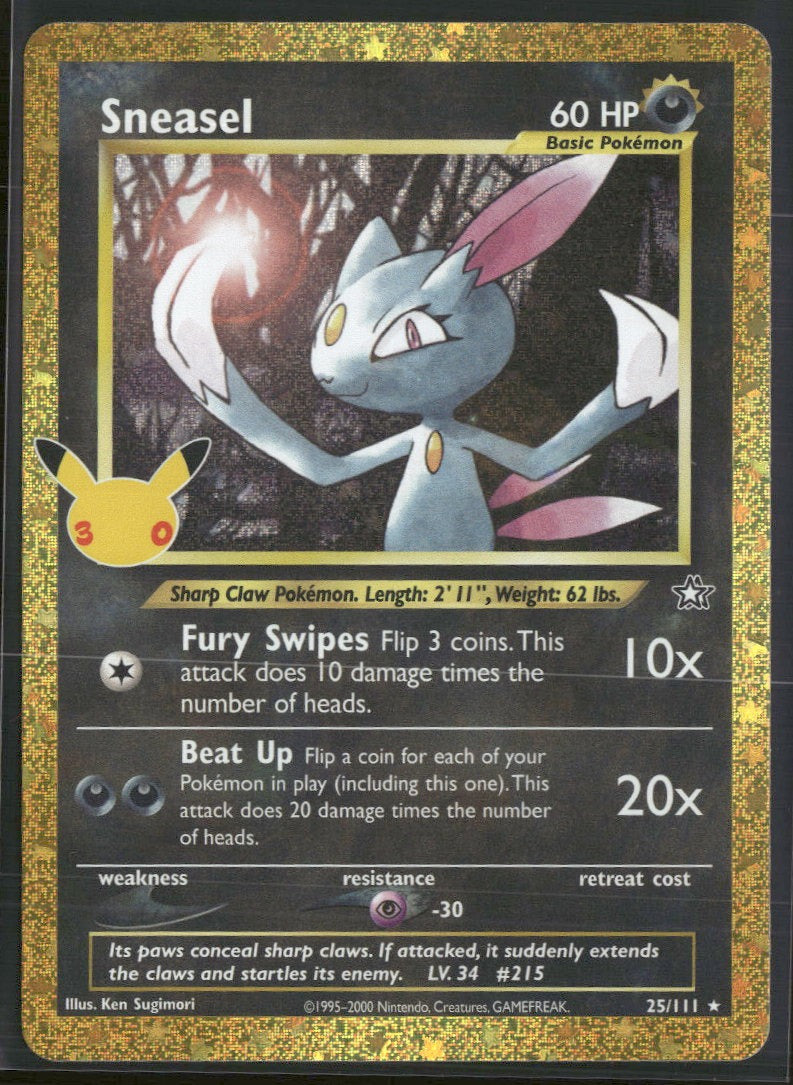ME: 30th Celebration Classic Collection Sneasel #25/111