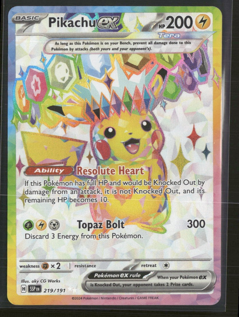 SV08: Surging Sparks Pikachu ex #219/191