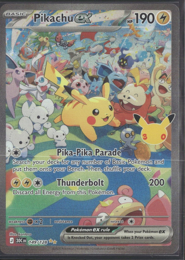 ME: 30th Celebration Pikachu ex #149/128