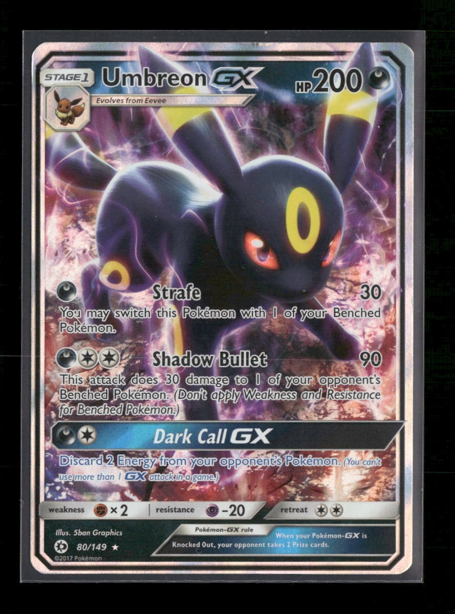 SM Base Set Umbreon GX #80/149