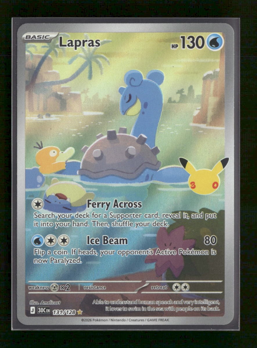 ME: 30th Celebration Lapras #131/128