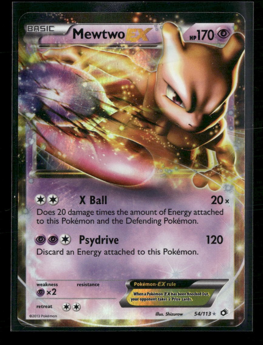 Legendary Treasures Mewtwo EX #54/113 Damaged