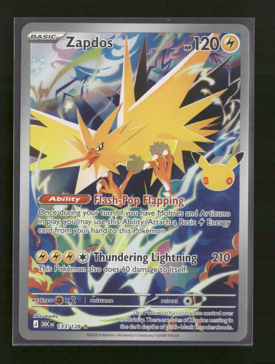 ME: 30th Celebration Zapdos #133/128