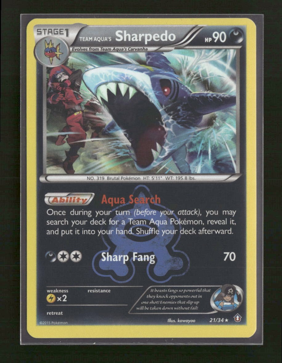 Double Crisis Team Aqua's Sharpedo #21/34
