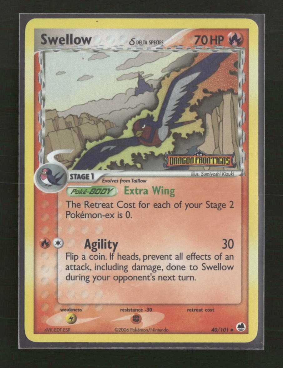 EX Dragon Frontiers Swellow (Delta Species) #40/101