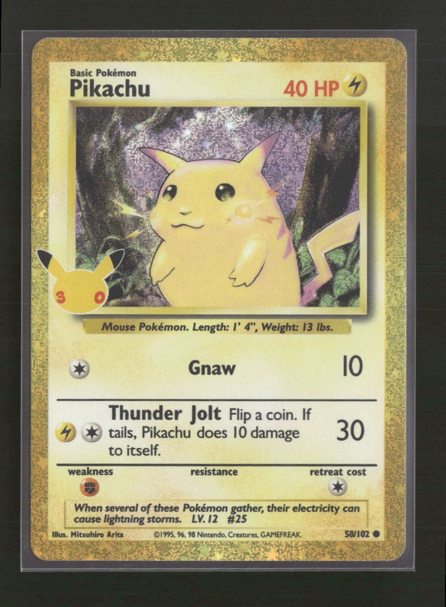 ME: 30th Celebration Classic Collection Pikachu #58/102