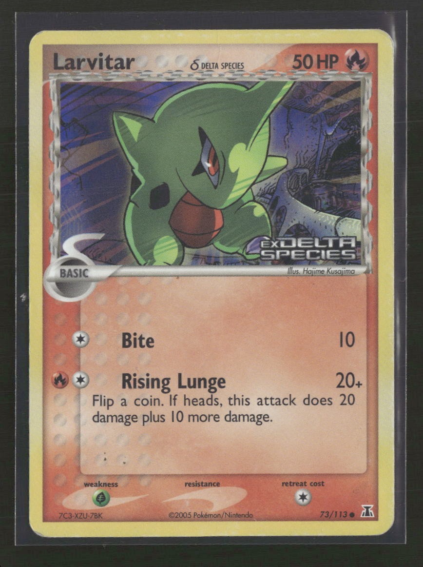 Delta Species Larvitar (Delta Species) #73/113 Damaged