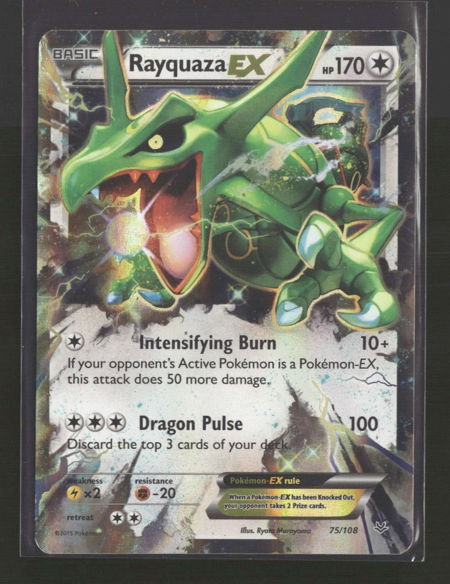 XY - Roaring Skies Rayquaza EX (75) #75/108
