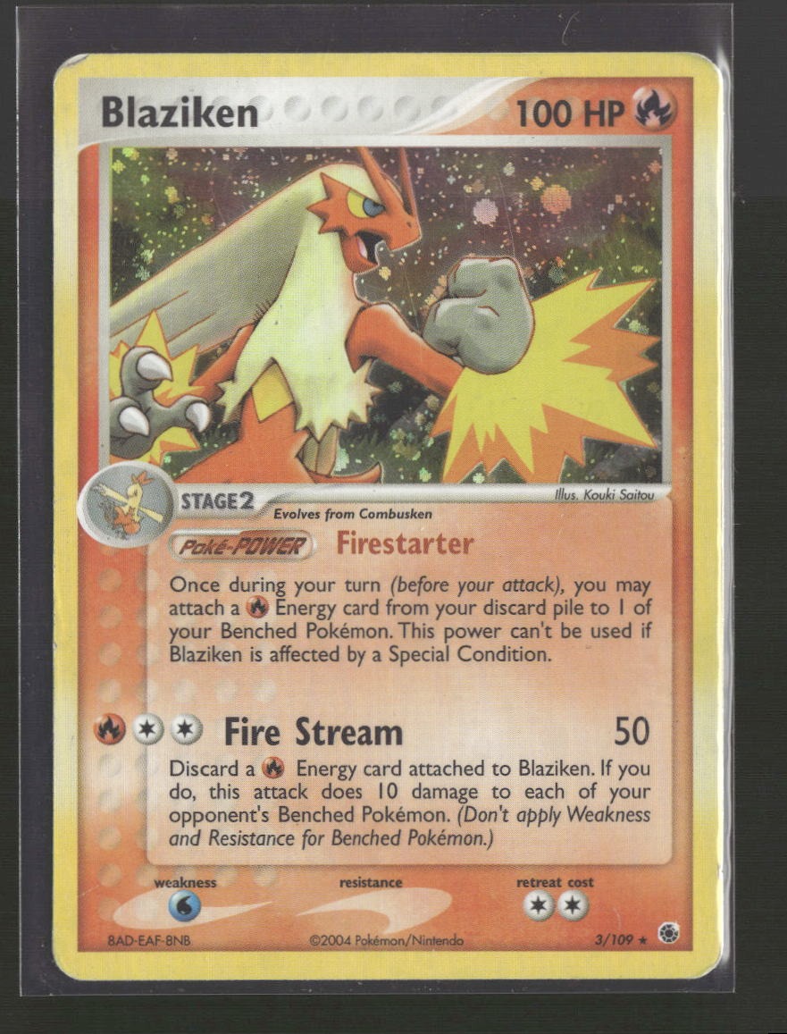 Ruby and Sapphire Blaziken #3/109 Damaged