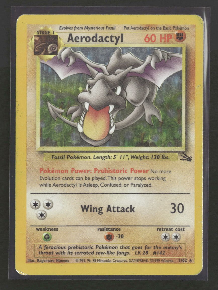 Fossil Aerodactyl (1) #01/62 Damaged