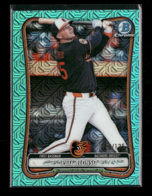 2026 Bowman Chrome Aqua Mojo Refractor Pete Alonso #/125 #99