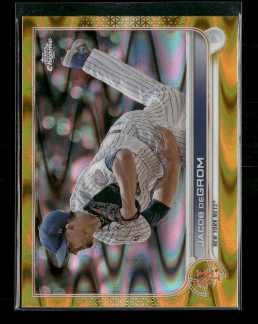 2022 Topps Chrome Gold RayWave Refractor Jacob deGrom #/50 #125