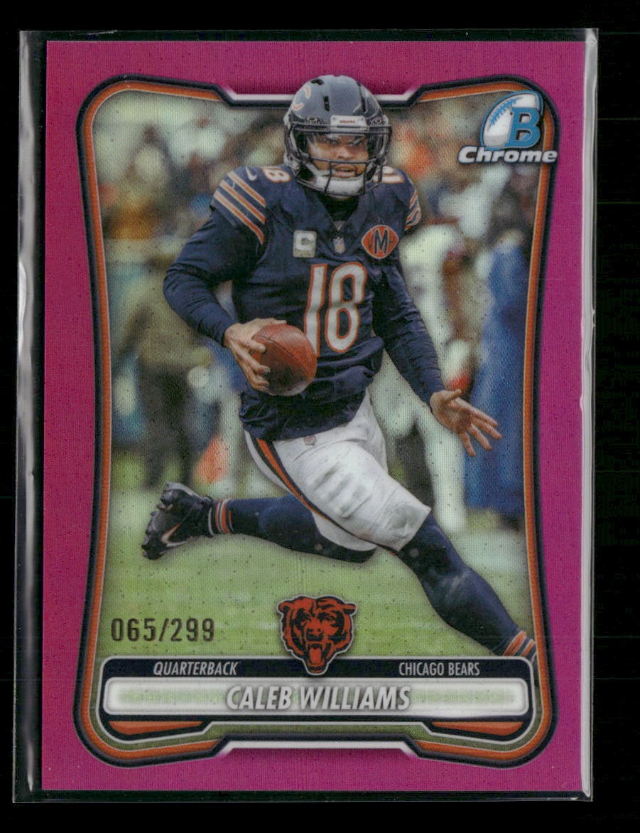 2026 Bowman Chrome Pink Refractor Caleb Williams #/299 #BCV-15