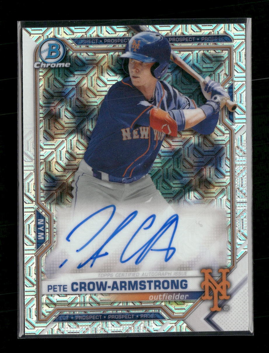 2021 Bowman Chrome Prospect AU Mojo Refractor Pete Crow-Armstrong AU #BMA-PC