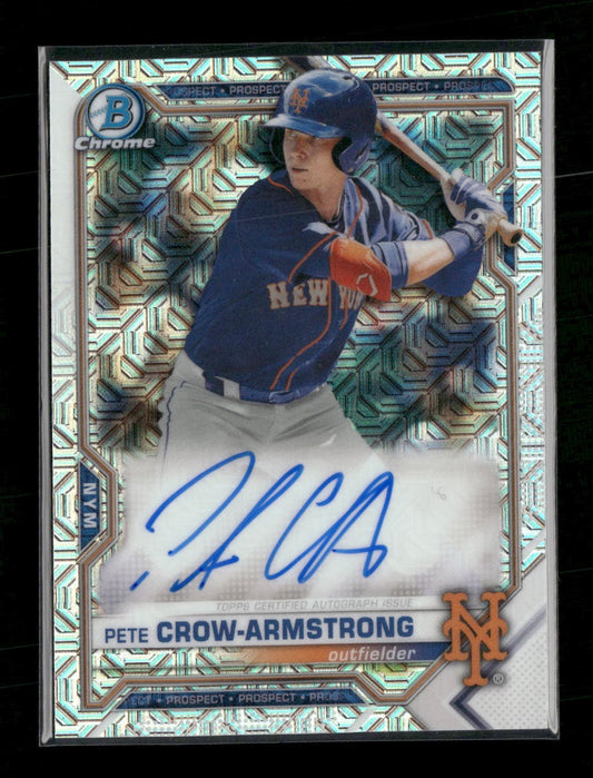 2021 Bowman Chrome Prospect AU Mojo Refractor Pete Crow-Armstrong AU #BMA-PC