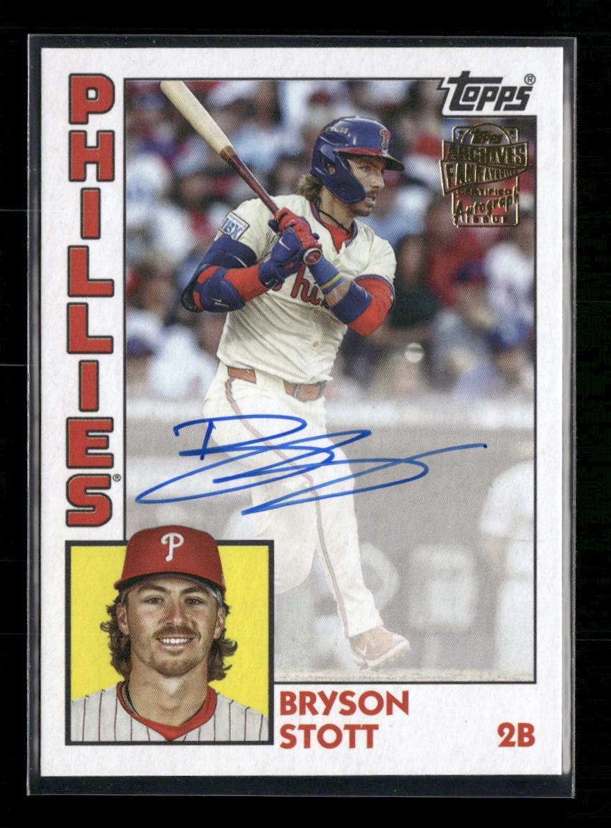 2025 Topps Archives 1984 Topps Fan Favorites AU Bryson Stott AU #84FFA-BST