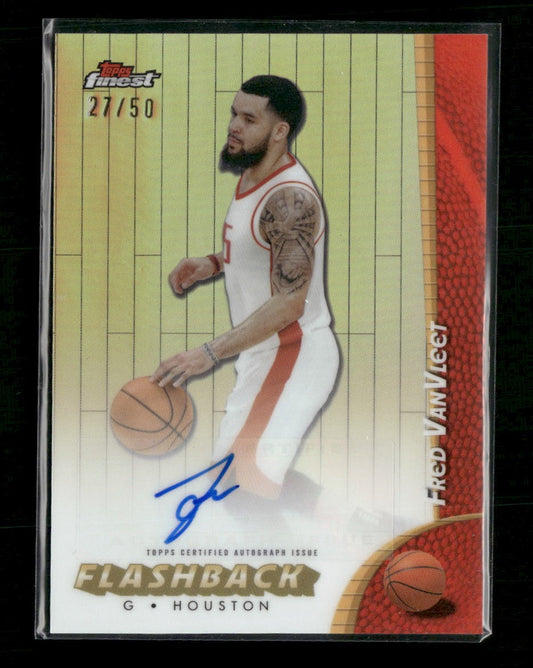 2024-25 Finest Flashback AU Fred VanVleet Gold Refractor AU #FBA-FV /50