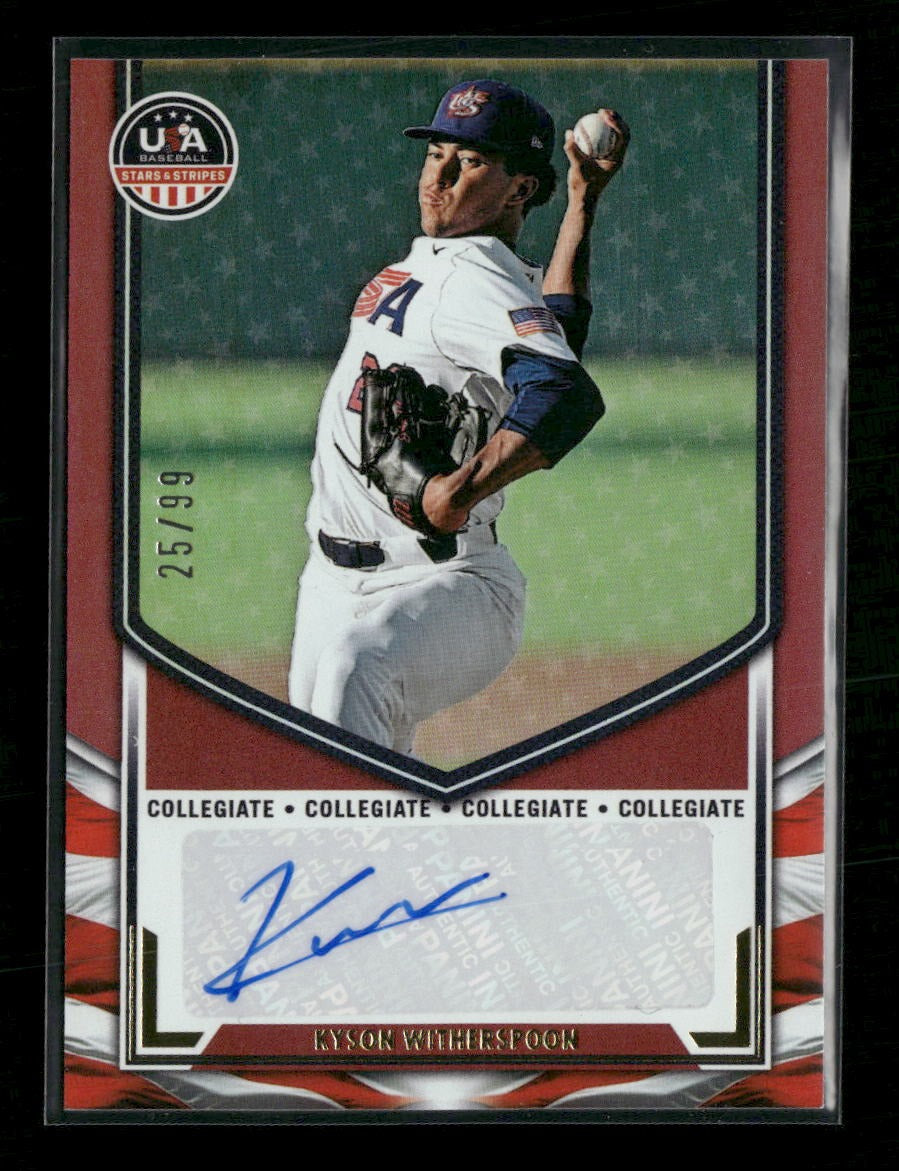 2025 Panini S&S USA Collegiate National AU Red Kyson Witherspoon /99 AU #NTS-KW
