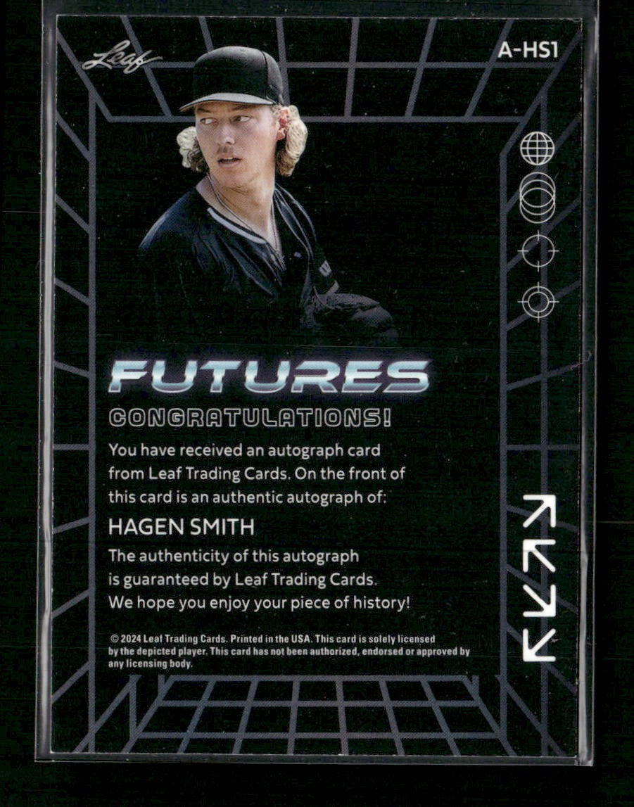 2024 Leaf Futures Autographs Green Hagen Smith #/25 AU #A-HS1