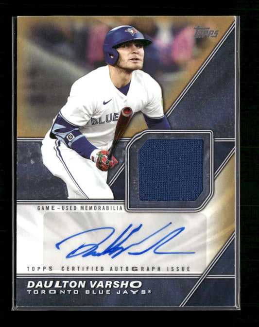 2026 Topps Major League Materials AU Gold (Series 1) Daulton Varsho /50 #MLMA-DV