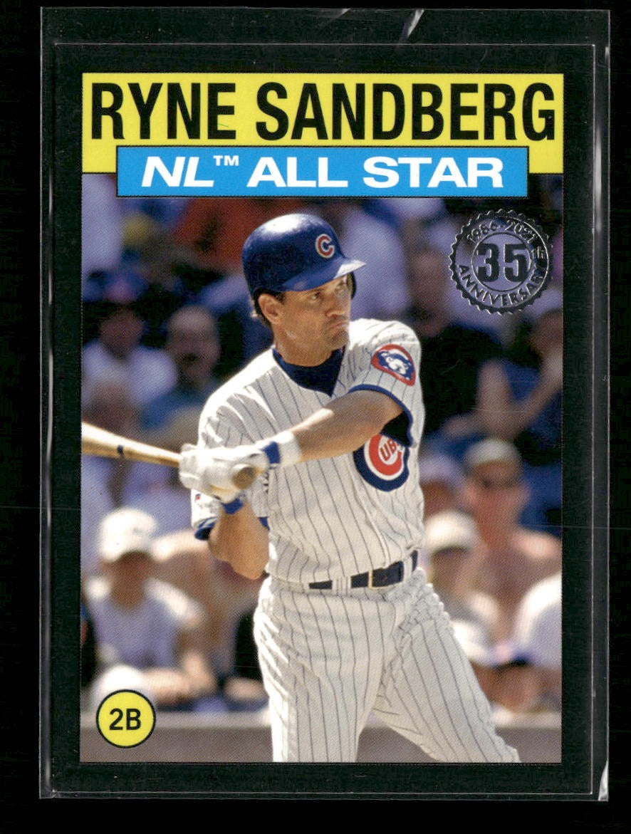 2021 Topp 1986 Topp 35th Anniversary All-Star Black Ryne Sandberg #/299 #86AS-24