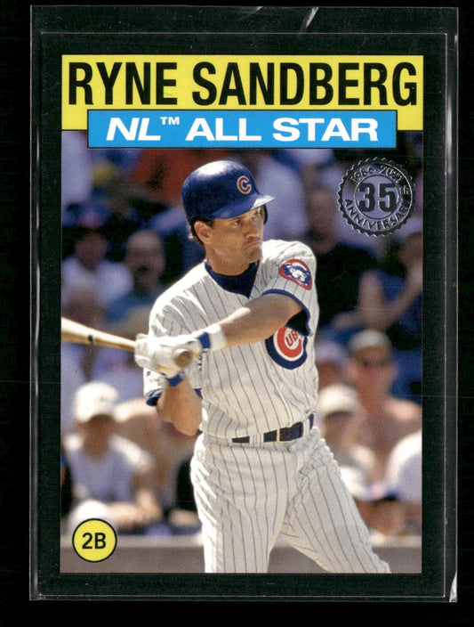 2021 Topp 1986 Topp 35th Anniversary All-Star Black Ryne Sandberg #/299 #86AS-24