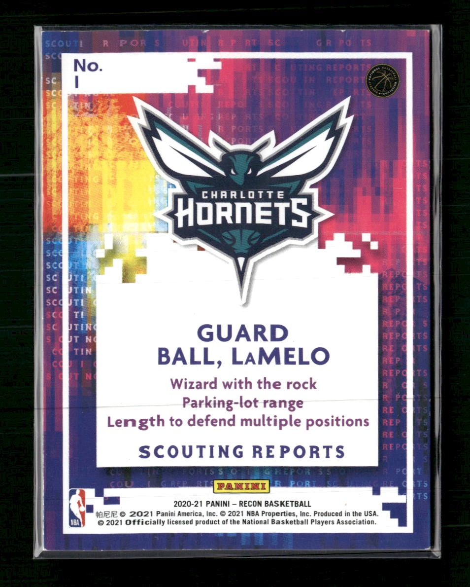 2020-21 Panini Recon Rookie Recon Gold LaMelo Ball #/10 #1