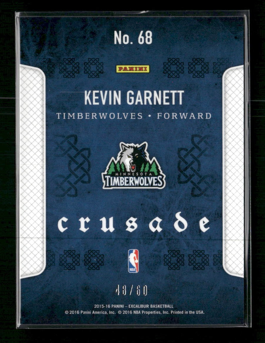 2015-16 Panini Excalibur Crusade Purple Kevin Garnett #/60 #68