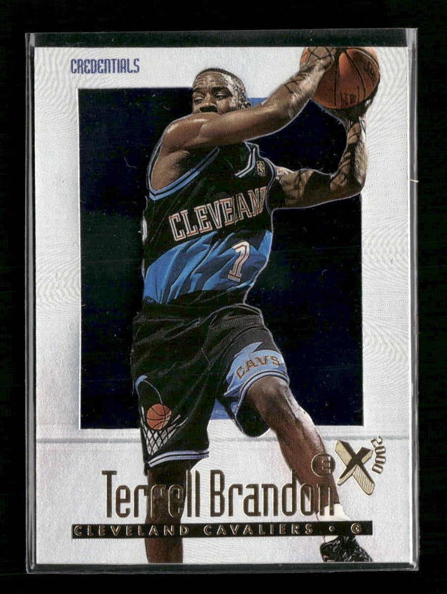 1996-97 E-X2000 Credentials Terrell Brandon #/499 #12