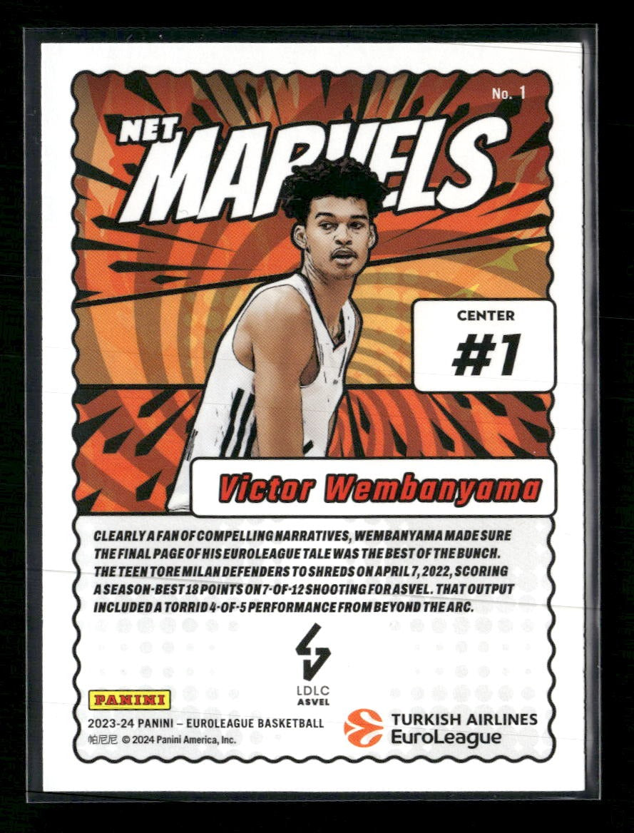 2023-24 Donruss EuroLeague Net Marvels Victor Wembanyama #1