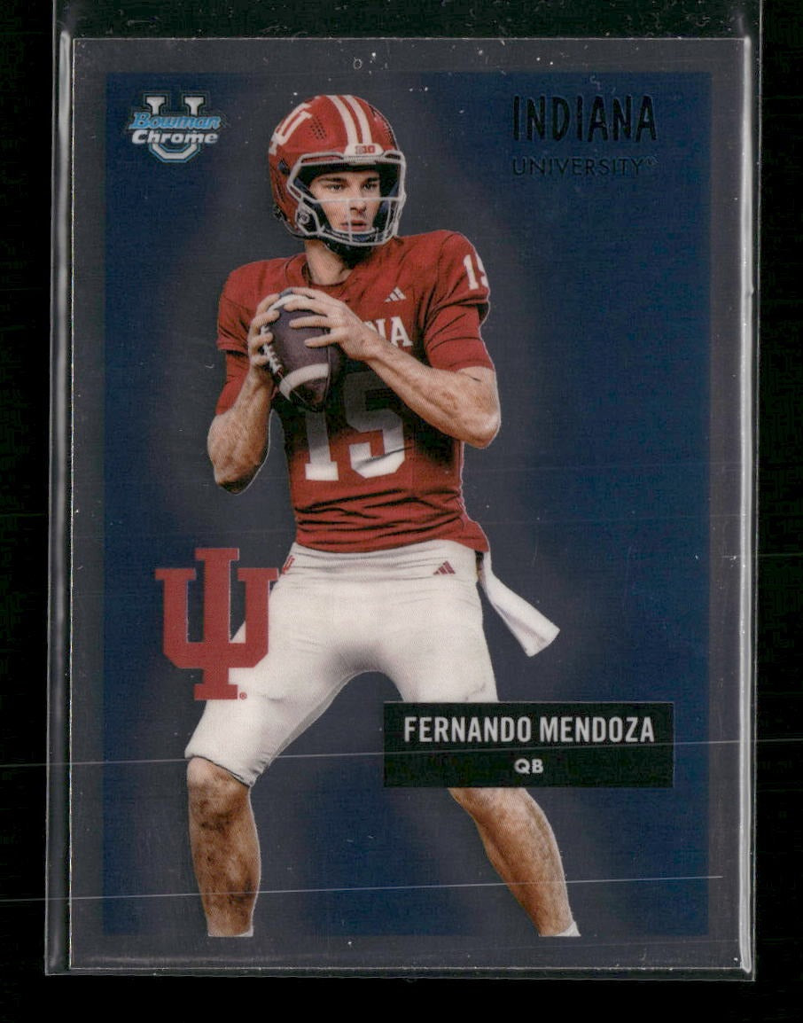 2025 Bowman University Chrome 1955 Bowman Football Fernando Mendoza #55AV-19
