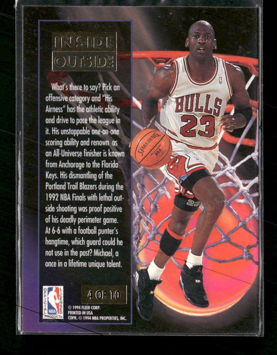 1993-94 Ultra Inside Outside Michael Jordan #4