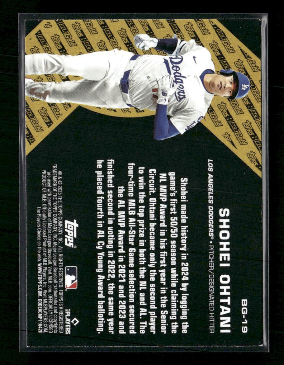 2025 Topps Update Topps Black Gold Pink Foil Shohei Ohtani #BG-19