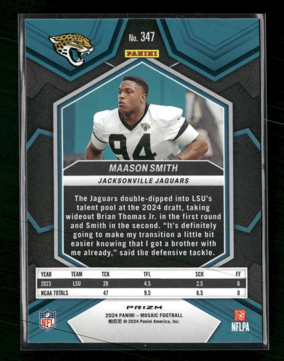 2024 Panini Mosaic Honeycomb Maason Smith #347