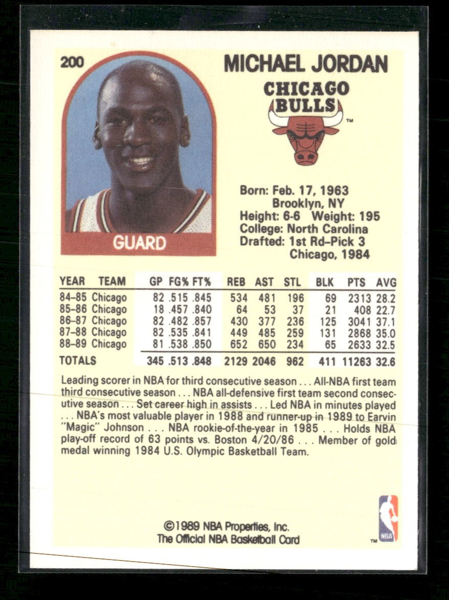 1989-90 Hoops Michael Jordan #200
