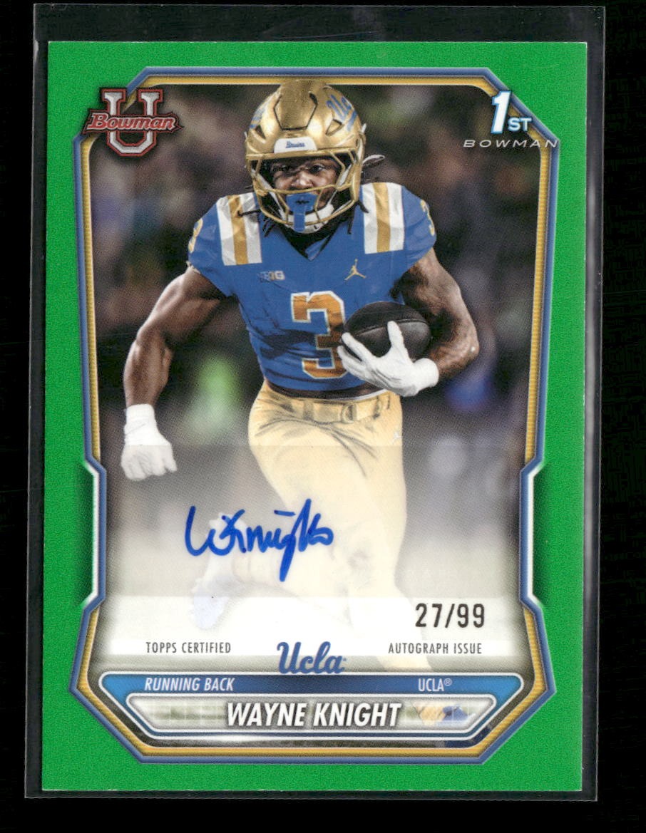 2026 Bowman Prospect Autographs Green Wayne Knight #/99 AU #BPPA-WK