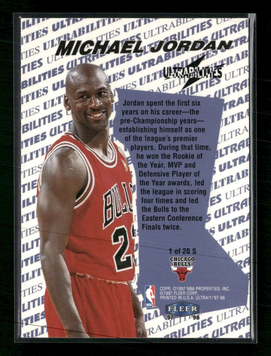 1997-98 Ultra Ultrabilities Starter Michael Jordan #1 S