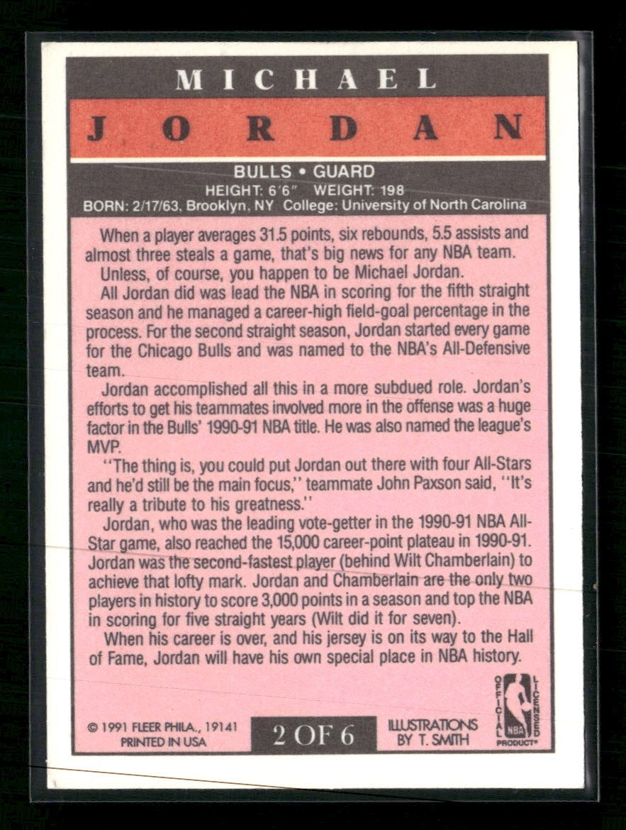 1991-92 Fleer Pro-Visions Michael Jordan #2