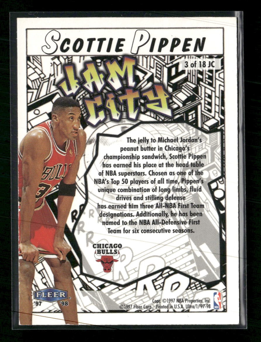 1997-98 Ultra Jam City Scottie Pippen #3 JC