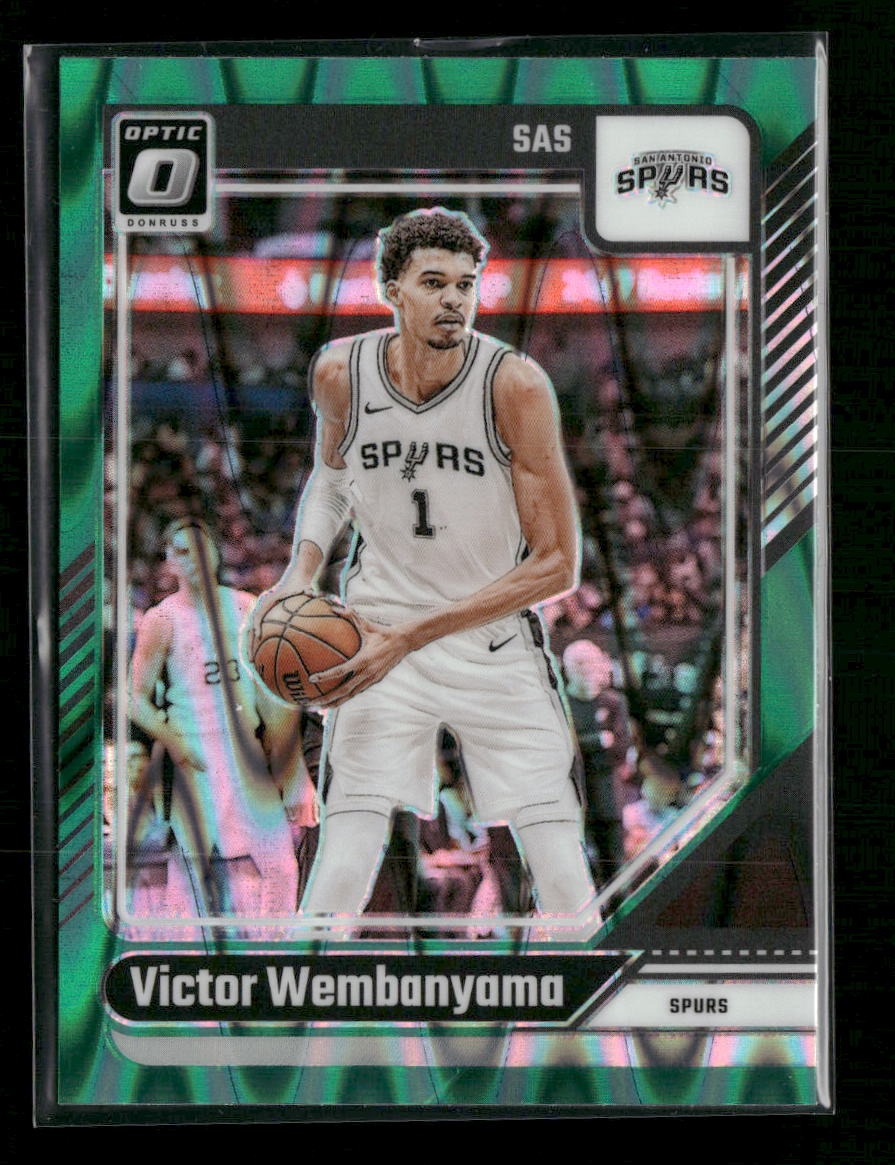 2024-25 Donruss Optic Green Seismic Victor Wembanyama #45