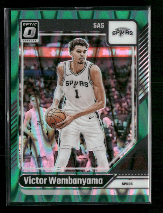 2024-25 Donruss Optic Green Seismic Victor Wembanyama #45