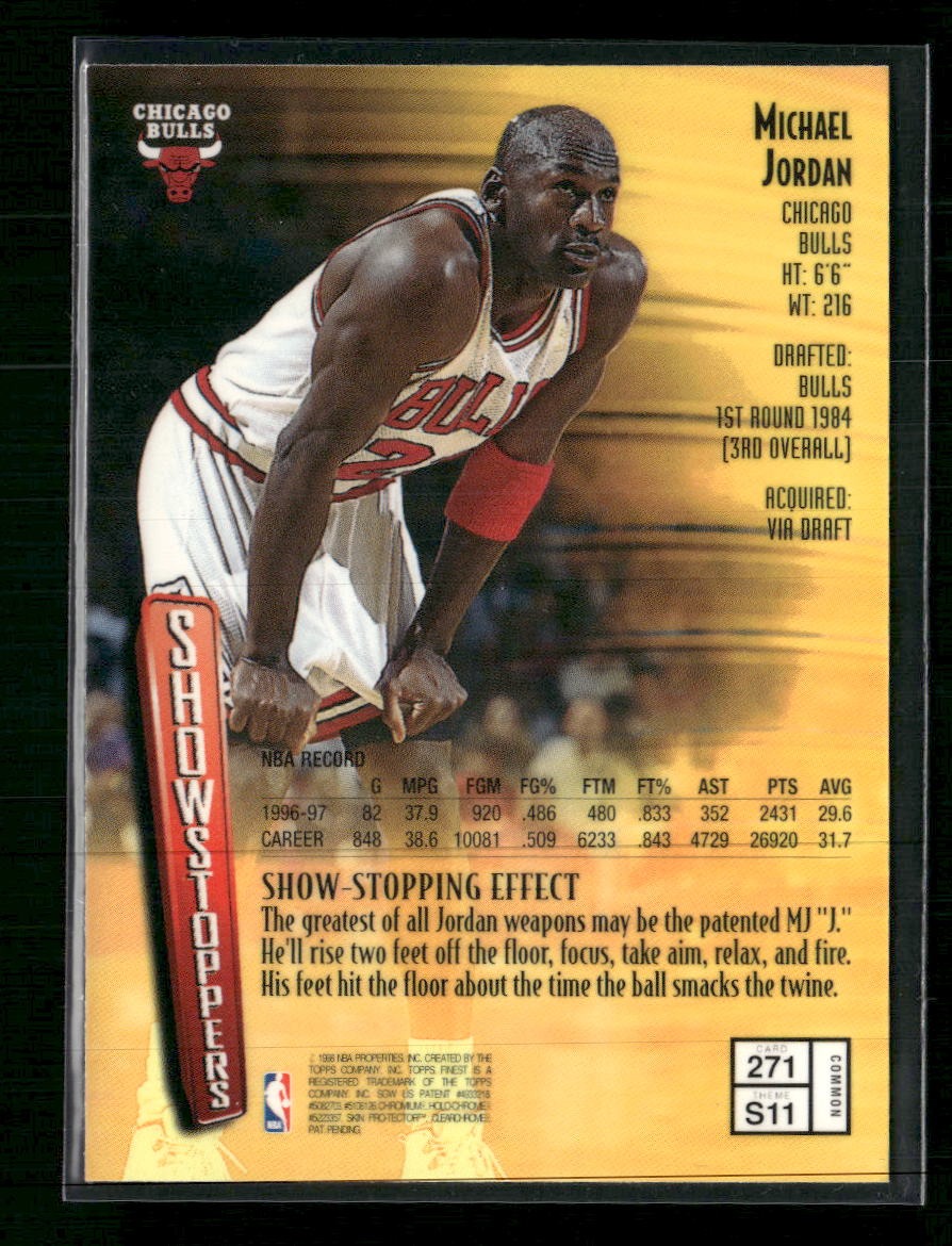 1997-98 Finest Michael Jordan #271