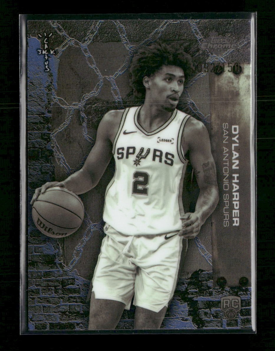 2025-26 Topps Chrome Cactus Jack Blue Refractor Dylan Harper #/150 #62