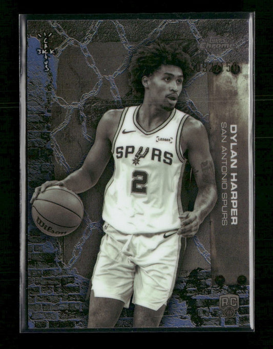 2025-26 Topps Chrome Cactus Jack Blue Refractor Dylan Harper #/150 #62