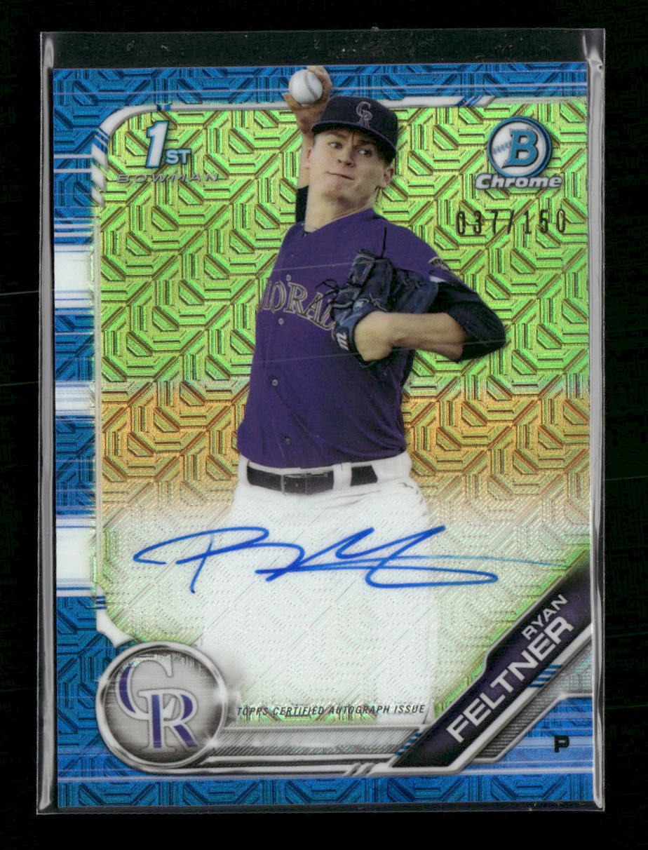 2019 Bowman Chrome Prospects AU Choice Refractor Ryan Feltner #/150 #CPA-RF