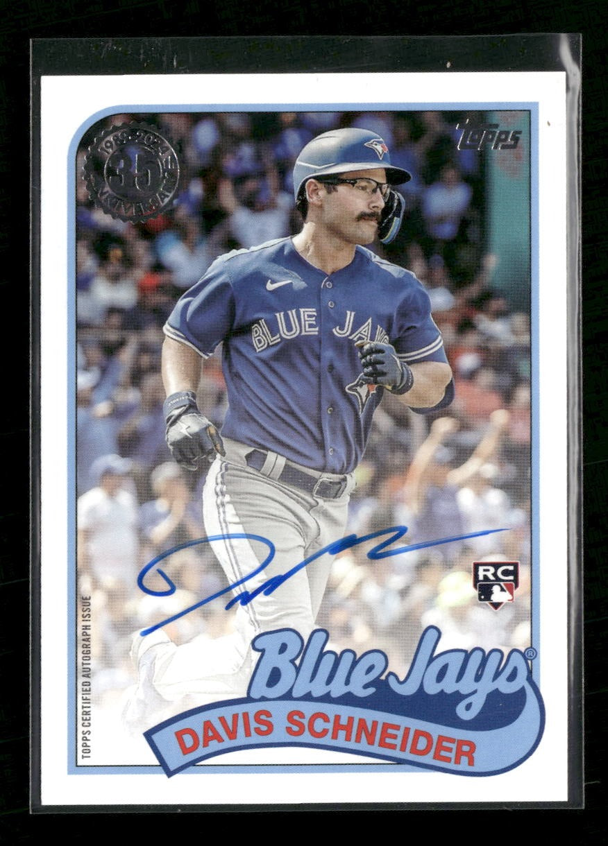 2024 Topp 1989 Topps 35th Anniversary AU (Series 1) Davis Schneider AU #89BA-SCH