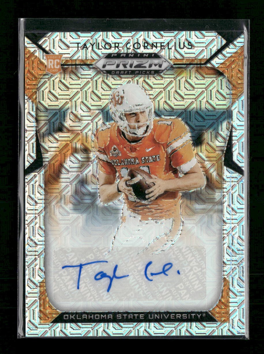 2019 Panini Prizm Draft Picks Hyper Prizm AU Taylor Cornelius #/49 AU #206