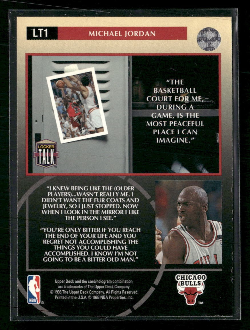 1993-94 Upper Deck Locker Talk Michael Jordan #LT1